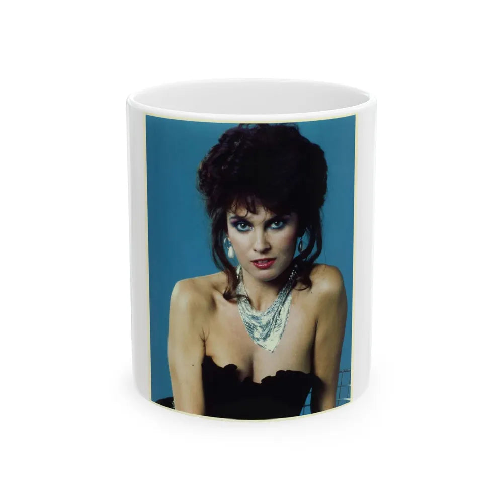 Caroline Munro #343 (Vintage Female Icon) White Coffee Mug-11oz-Go Mug Yourself