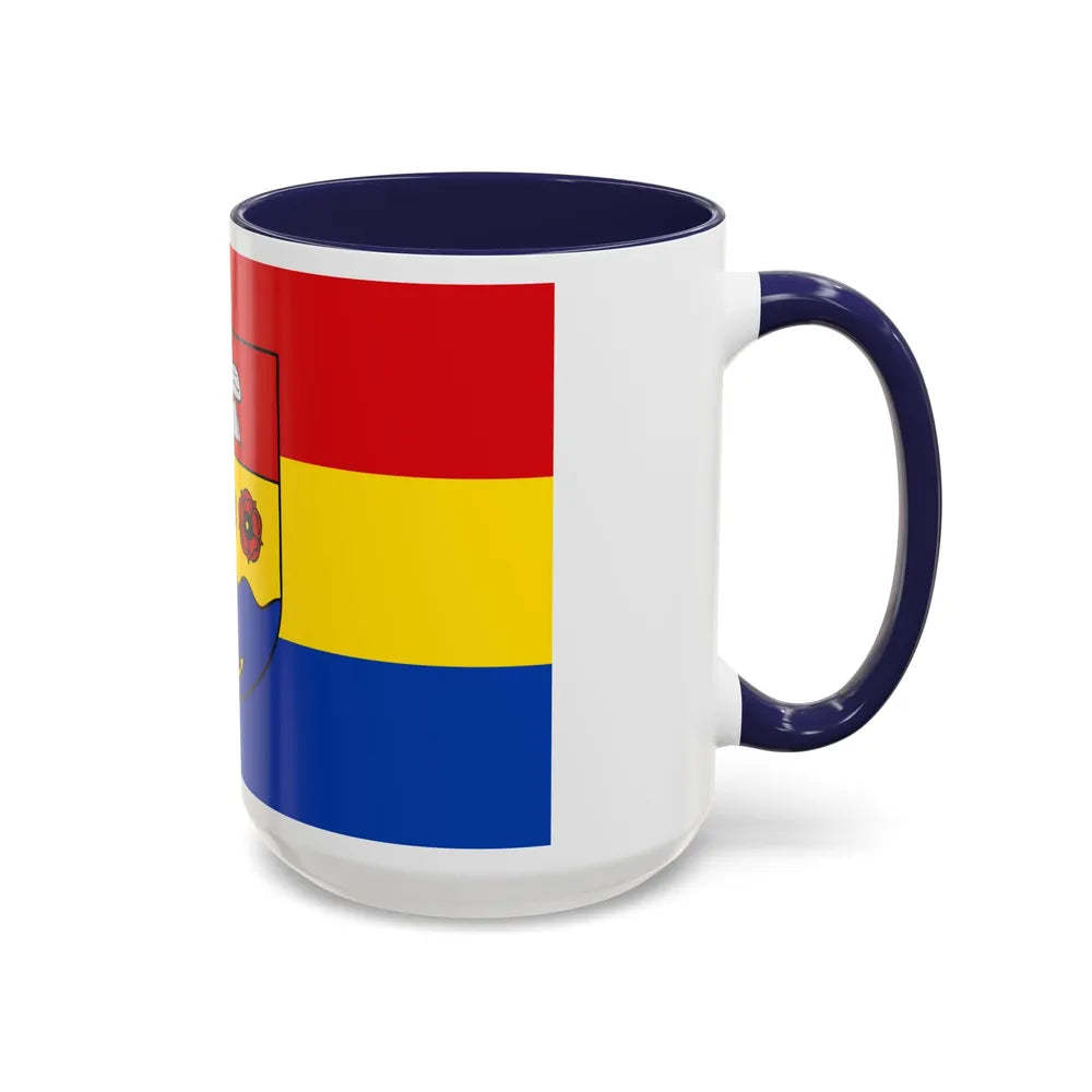 Flag of Emsland Germany - Accent Coffee Mug-Go Mug Yourself