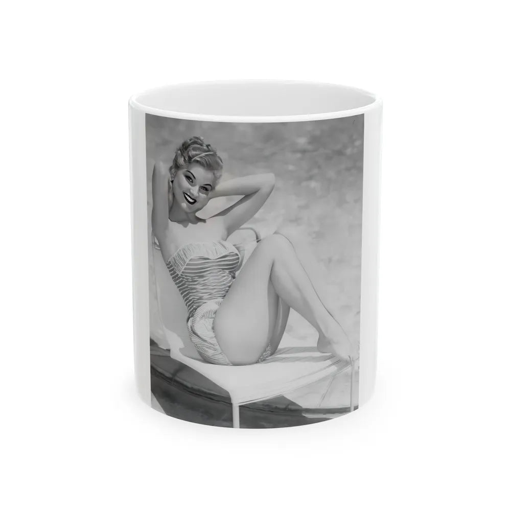 Debra Paget #31 1 (Vintage Female Icon) White Coffee Mug-11oz-Go Mug Yourself