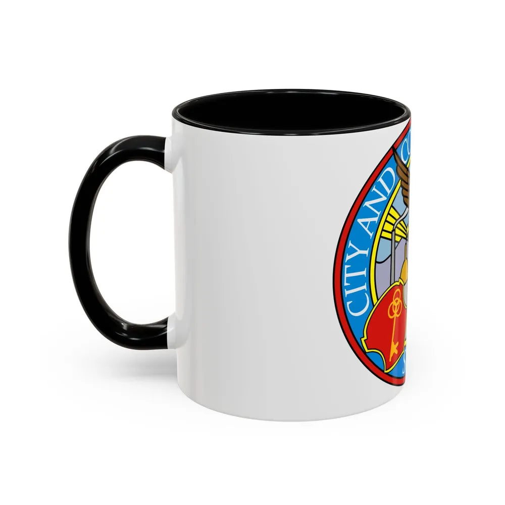 Seal of Denver - Accent Coffee Mug-Go Mug Yourself