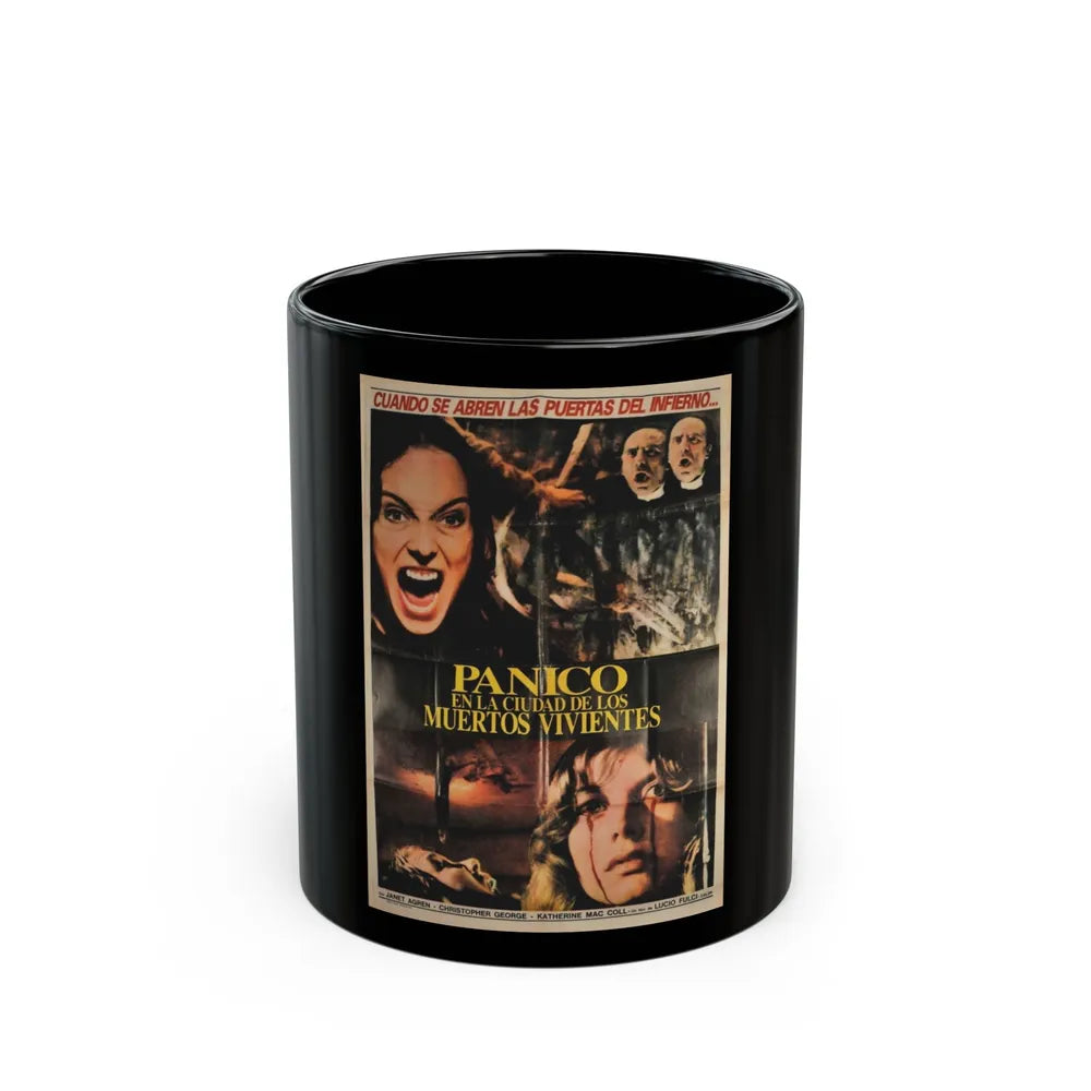 CITY OF THE LIVING DEAD (ARGENTINA) 2 1980 Movie Poster - Black Coffee Mug-11oz-Go Mug Yourself