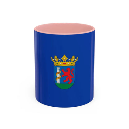 Flag of Badajoz Spain - Accent Coffee Mug-11oz-Pink-Go Mug Yourself