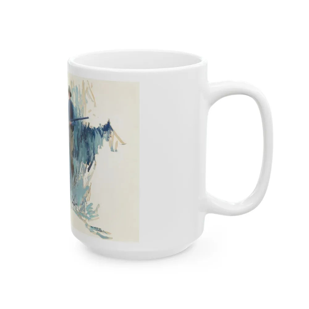 Forest Hunting Scene - White Coffee Mug-Go Mug Yourself