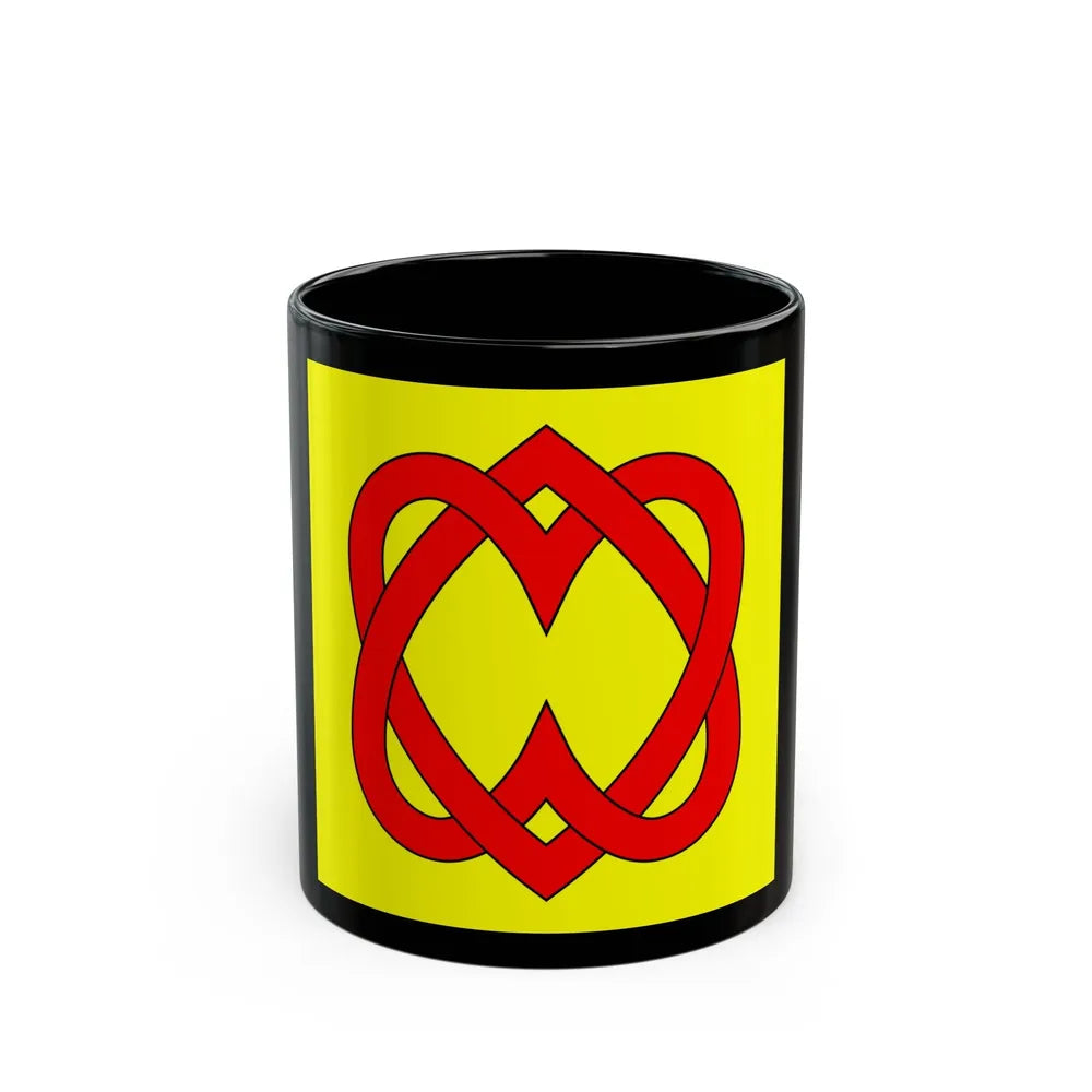 Flag of Blonay Switzerland - Black Coffee Mug-11oz-Go Mug Yourself