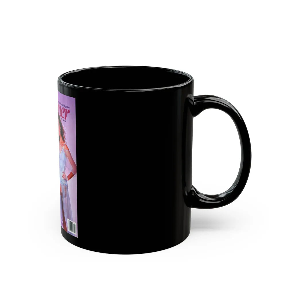 Jane Seymour #11 (Vintage Female Icon) Black Coffee Mug-Go Mug Yourself