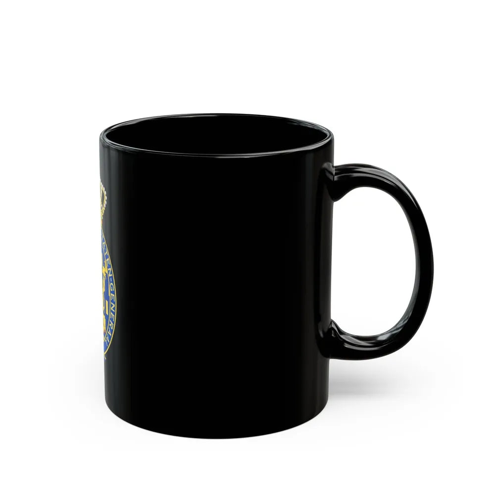 Coat of arms of the Eerste Kamer - Black Coffee Mug-Go Mug Yourself