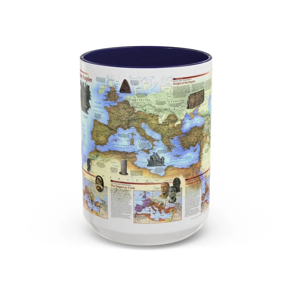 Roman Empire (1997) (Map) Accent Coffee Mug-15oz-Navy-Go Mug Yourself