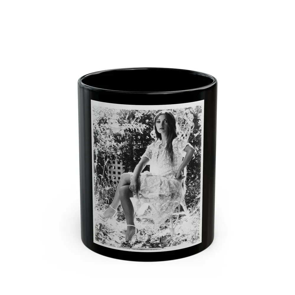 Jane Seymour #32 (Vintage Female Icon) Black Coffee Mug-11oz-Go Mug Yourself