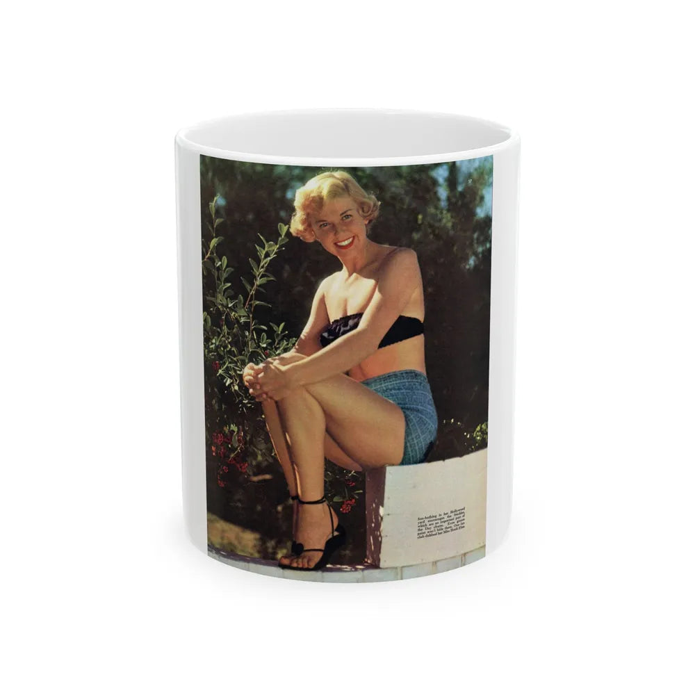 Doris Day #66 (Vintage Female Icon) White Coffee Mug-11oz-Go Mug Yourself