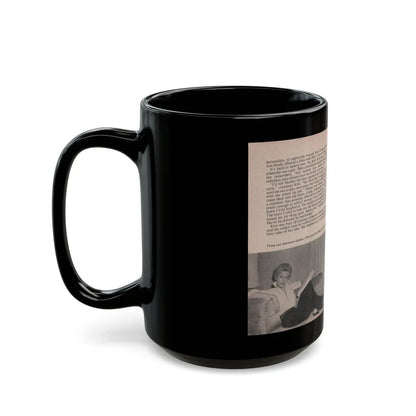 Kim Novak #143 - Scanned Mag. 66 Photos (Vintage Female Icon) Black Coffee Mug-Go Mug Yourself