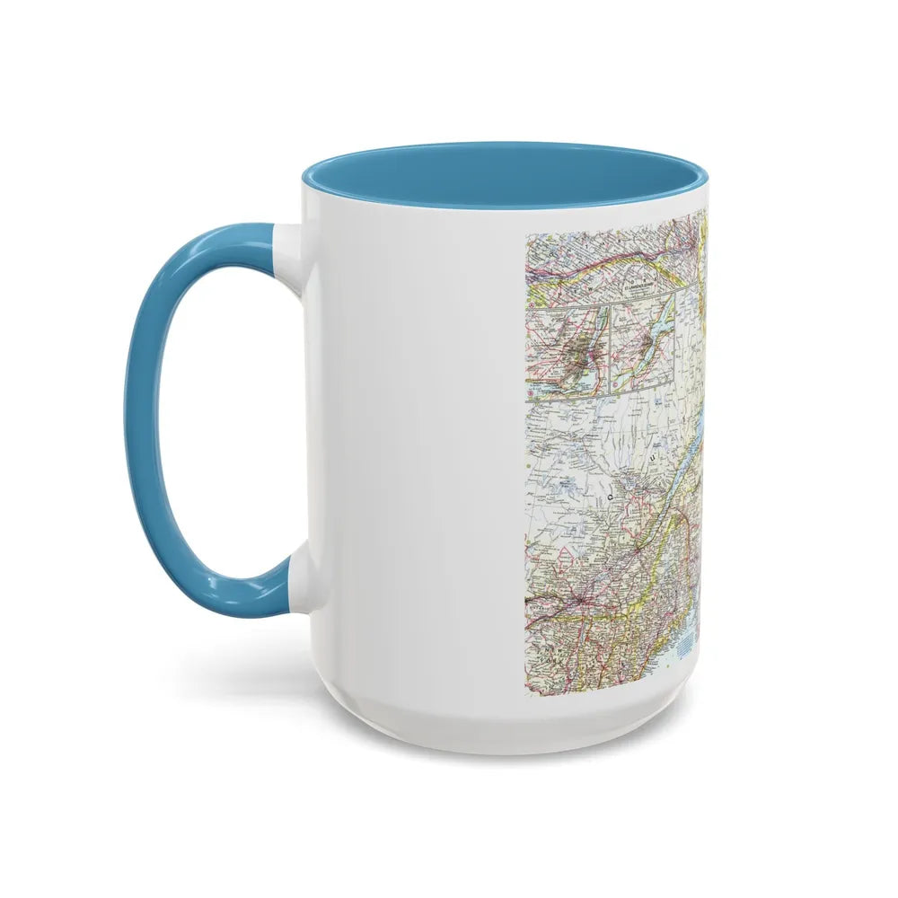 Canada - Eastern (1967) (Map) Accent Coffee Mug-Go Mug Yourself