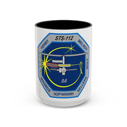 STS 112 (NASA) Accent Coffee Mug-15oz-Black-Go Mug Yourself