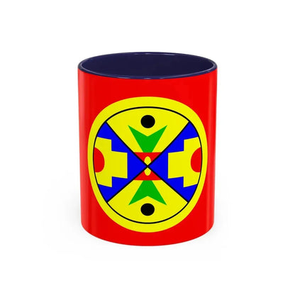Eel Ground First Nation Flag - Accent Coffee Mug 11oz Navy - Go Mug Yourself
