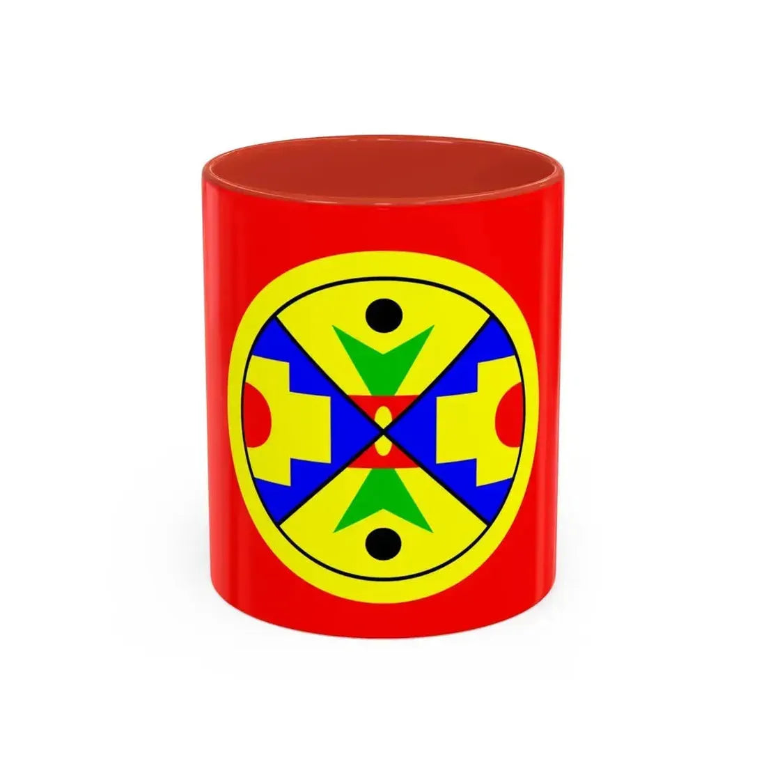 Eel Ground First Nation Flag - Accent Coffee Mug 11oz Red - Go Mug Yourself
