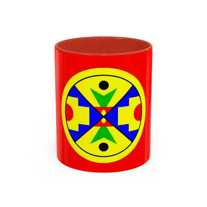 Eel Ground First Nation Flag - Accent Coffee Mug 11oz Red - Go Mug Yourself