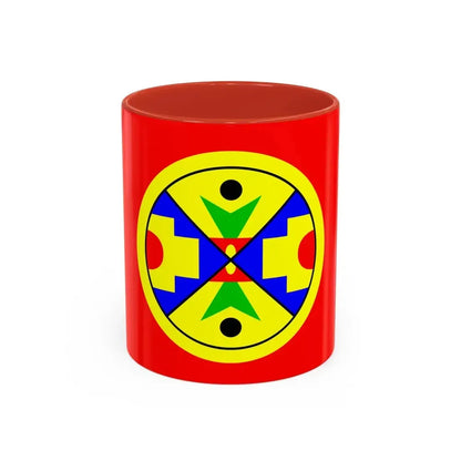Eel Ground First Nation Flag - Accent Coffee Mug 11oz Red - Go Mug Yourself
