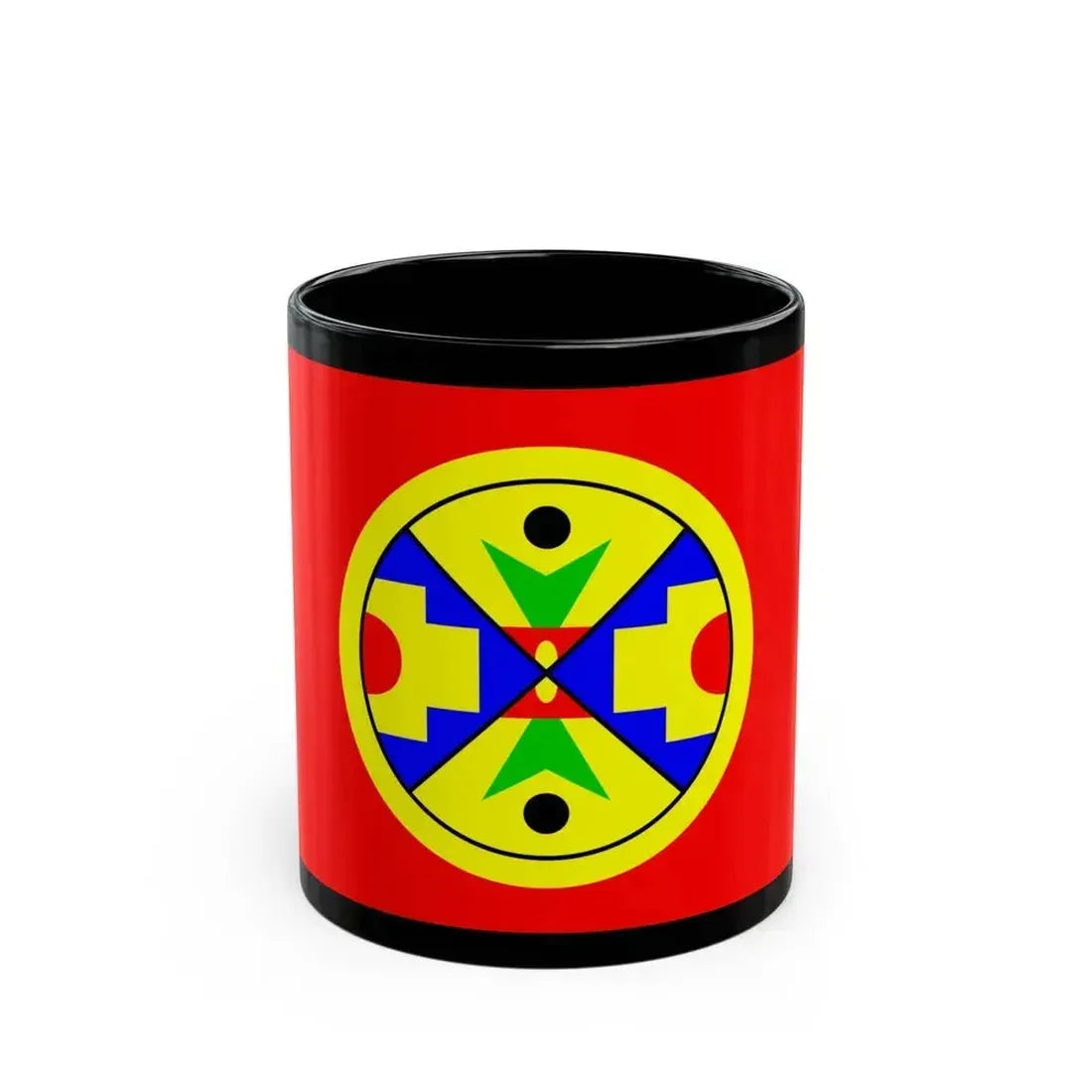 Eel Ground First Nation Flag - Black Coffee Mug 11oz - Go Mug Yourself