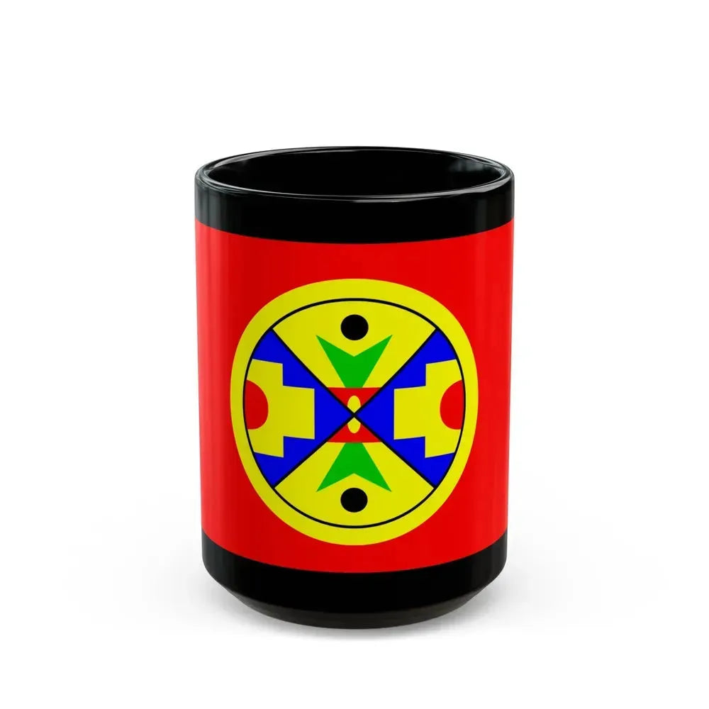 Eel Ground First Nation Flag - Black Coffee Mug 15oz - Go Mug Yourself