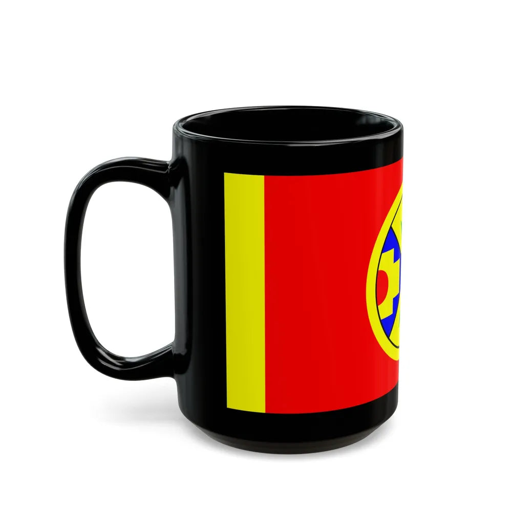 Eel Ground First Nation Flag - Black Coffee Mug-Go Mug Yourself