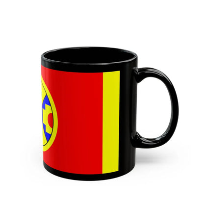 Eel Ground First Nation Flag - Black Coffee Mug-Go Mug Yourself