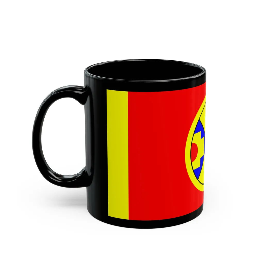 Eel Ground First Nation Flag - Black Coffee Mug-Go Mug Yourself