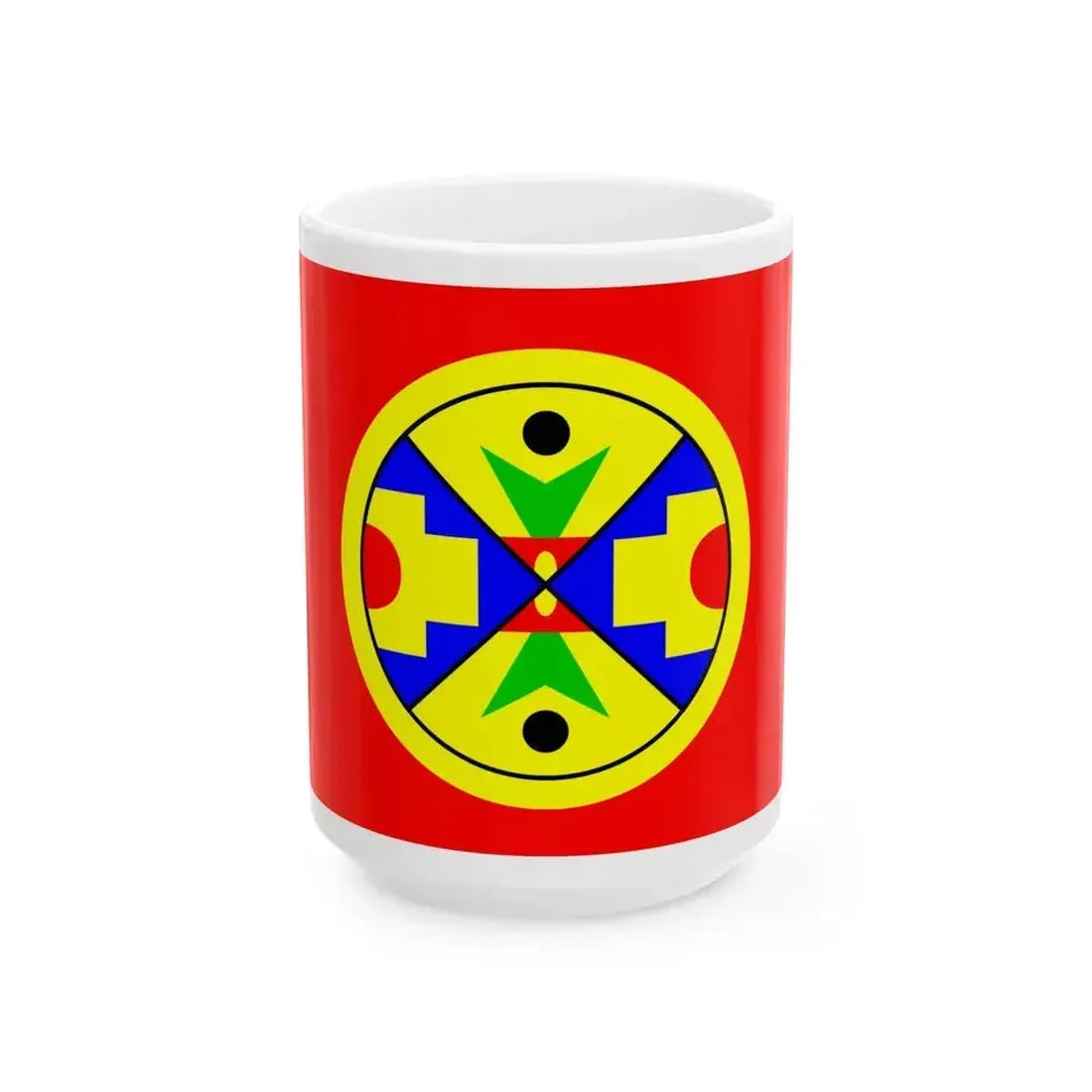 Eel Ground First Nation Flag - White Coffee Mug 15oz - Go Mug Yourself