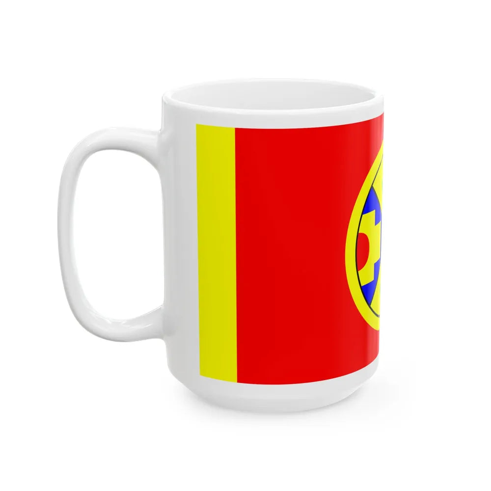 Eel Ground First Nation Flag - White Coffee Mug-Go Mug Yourself