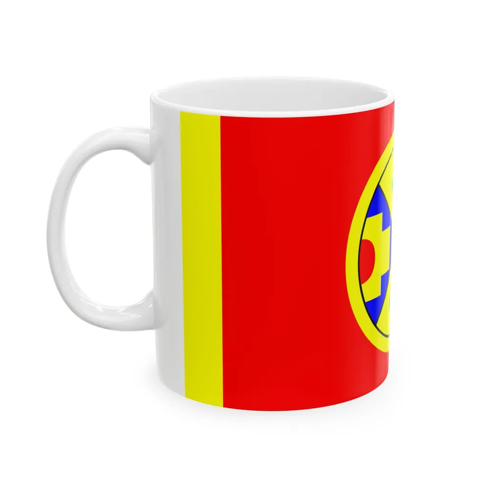 Eel Ground First Nation Flag - White Coffee Mug-Go Mug Yourself