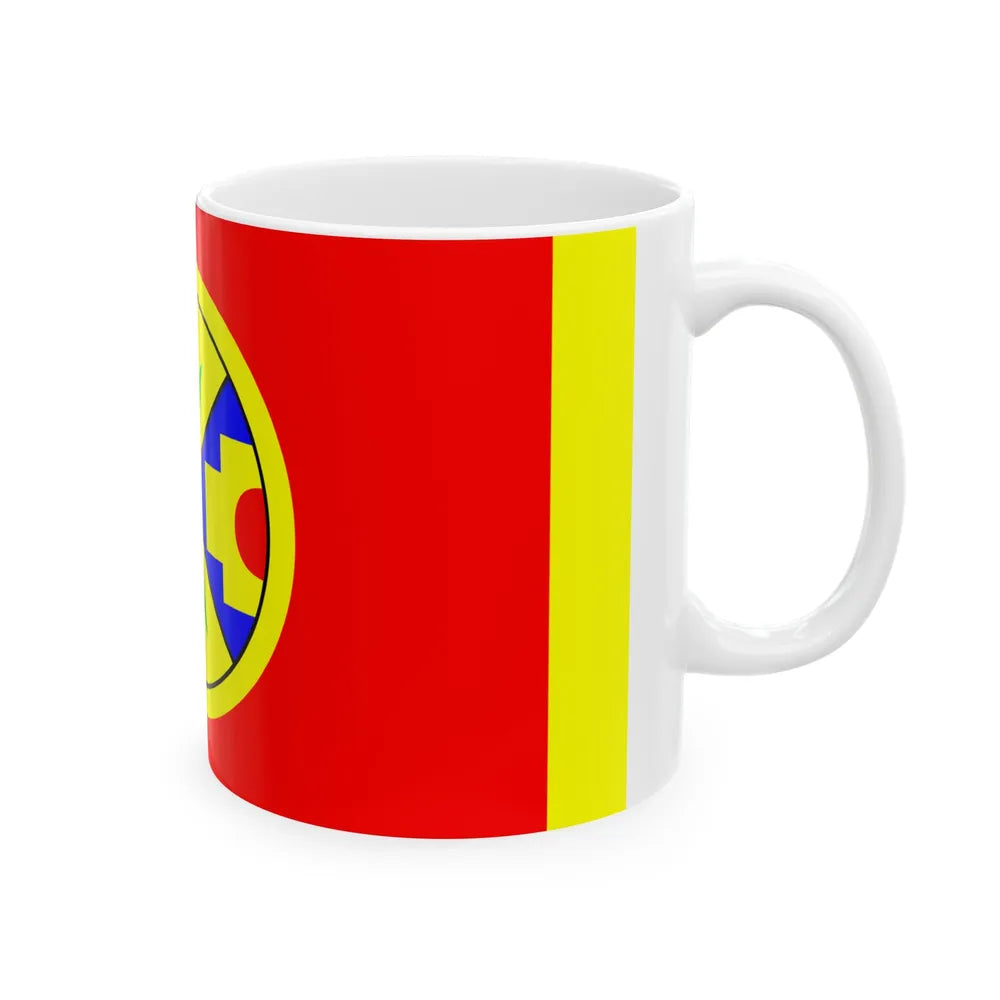 Eel Ground First Nation Flag - White Coffee Mug-Go Mug Yourself