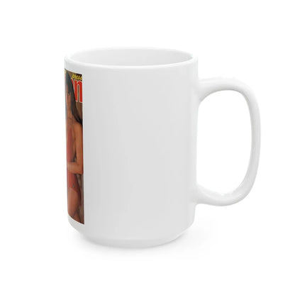 Caroline Munro #225 - Mag. Cover (Vintage Female Icon) White Coffee Mug-Go Mug Yourself