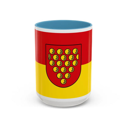 Flag of Bentheim Germany - Accent Coffee Mug-15oz-Light Blue-Go Mug Yourself