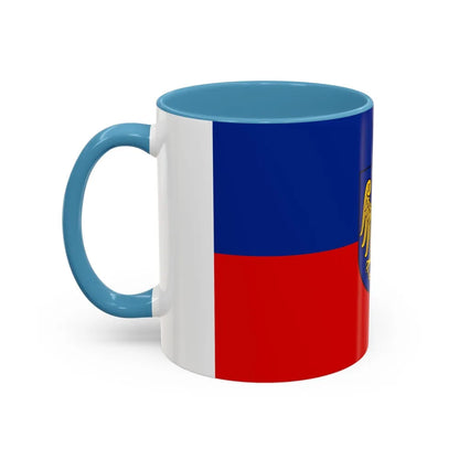 Flag of Gliwice Poland - Accent Coffee Mug-Go Mug Yourself