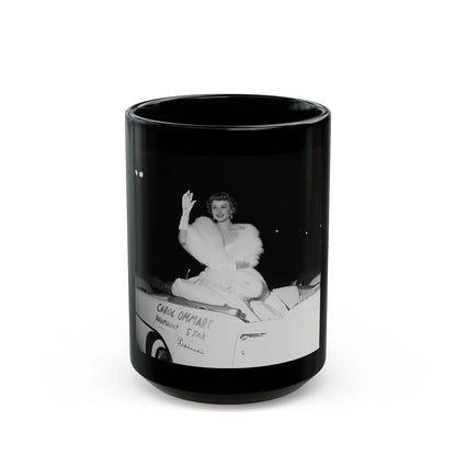 Carol Ohmart #44 (Vintage Female Icon) Black Coffee Mug-15oz-Go Mug Yourself