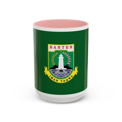 Flag of Banten Indonesia - Accent Coffee Mug-15oz-Pink-Go Mug Yourself