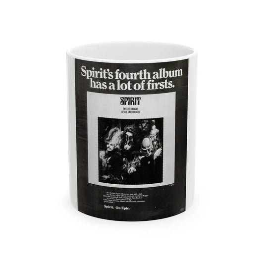 Spirit Band 1970 (Music Poster) White Coffee Mug-11oz-Go Mug Yourself