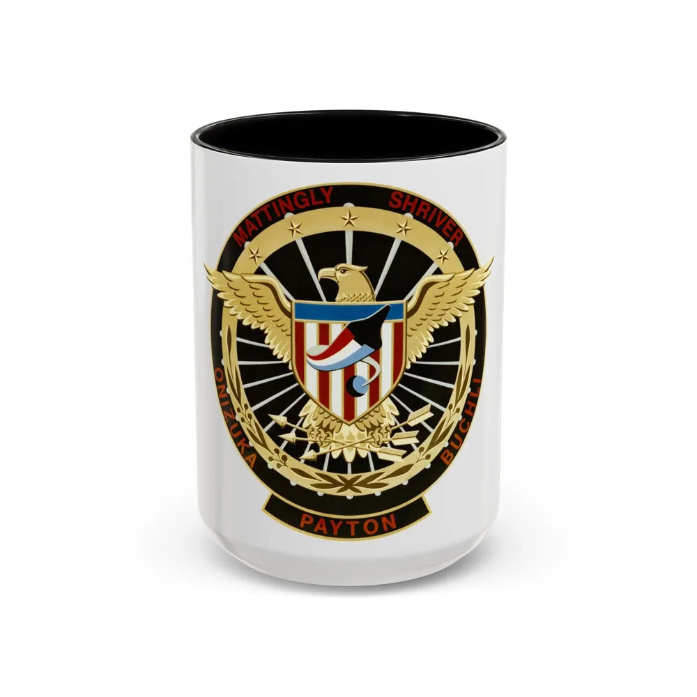 STS 51 c (NASA) Accent Coffee Mug-15oz-Black-Go Mug Yourself