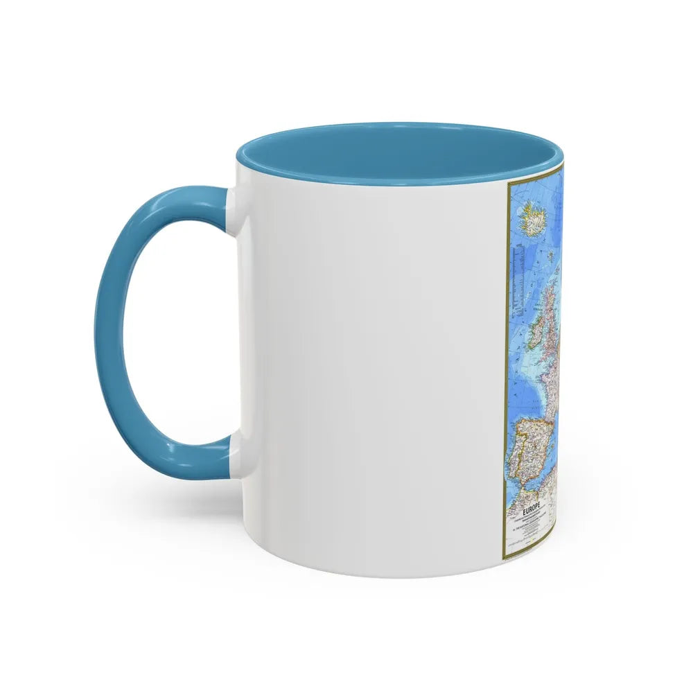 Europe (1977) (Map) Accent Coffee Mug-Go Mug Yourself