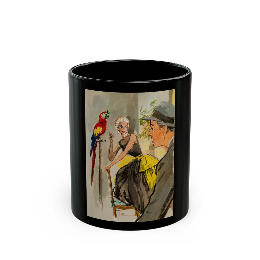 Esquire Magazine Illustration (Hearst, c. 1950s) - Black Coffee Mug-11oz-Go Mug Yourself