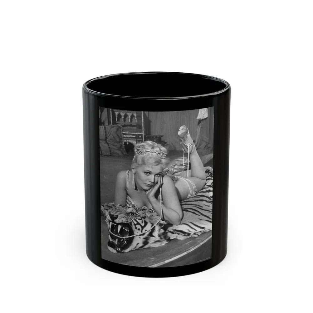 Kim Novak #290 (Vintage Female Icon) Black Coffee Mug-11oz-Go Mug Yourself