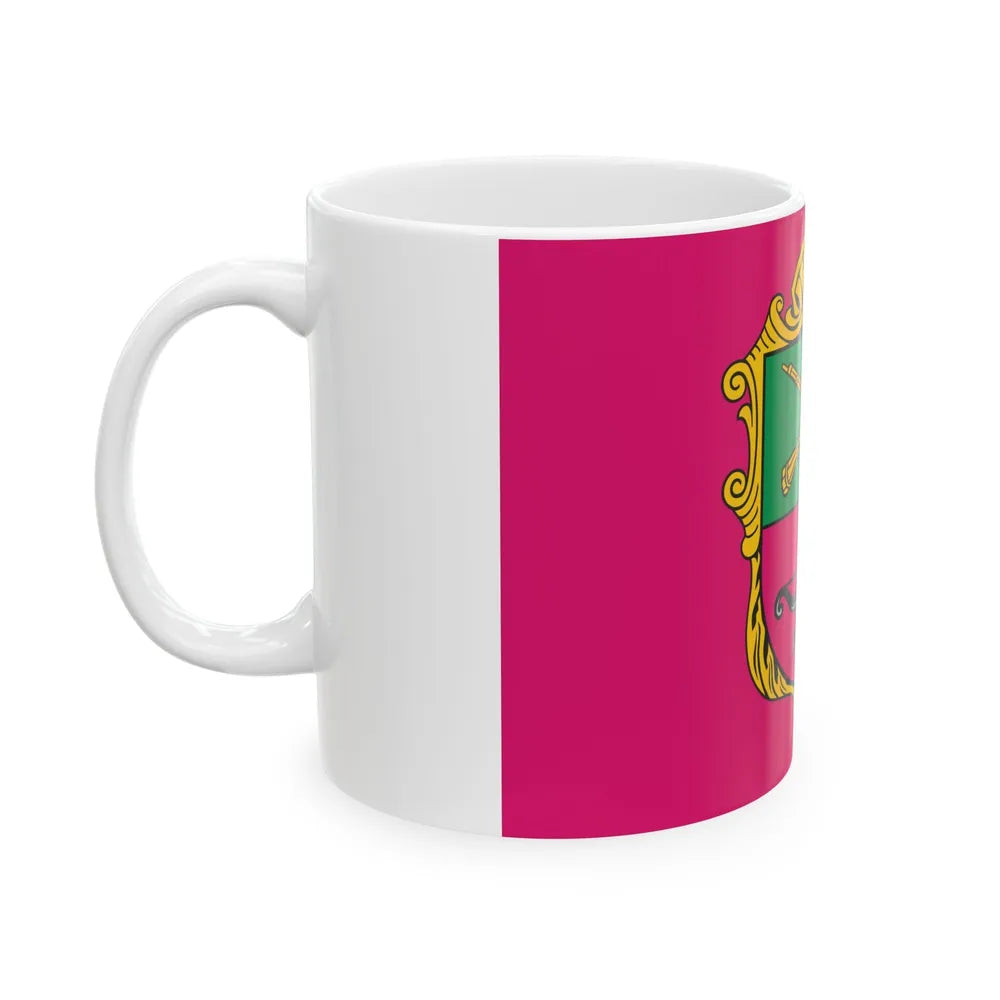 Flag of Zaporizhzhia Ukraine - White Coffee Mug-Go Mug Yourself