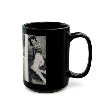 Penny Duncan #48 - [Pages 22 & 23] Pages 3 & 4 of 4 with, Penny+3 B&W Photos & 1 Caption from Stag Mag. April '561 (Vintage Female Icon) Black Coffee Mug-Go Mug Yourself