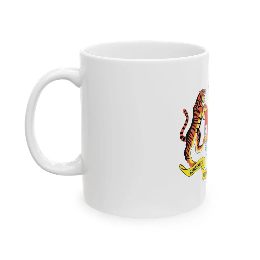 Coat of arms of Malaysia (1982-1988) - White Coffee Mug-Go Mug Yourself