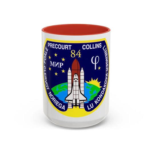 STS 84 (NASA) Accent Coffee Mug-15oz-Red-Go Mug Yourself