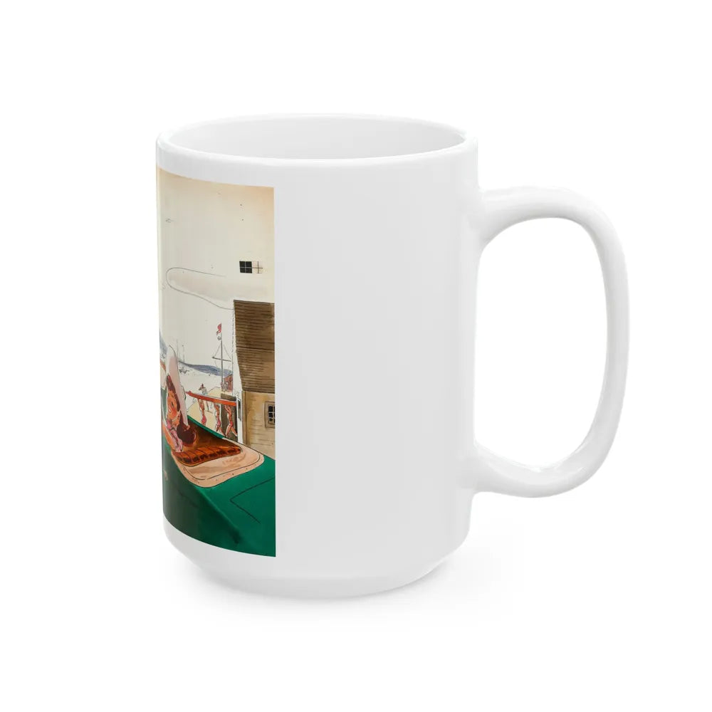 French Without a Struggle, Collier's National Weekly illustration - White Coffee Mug-Go Mug Yourself