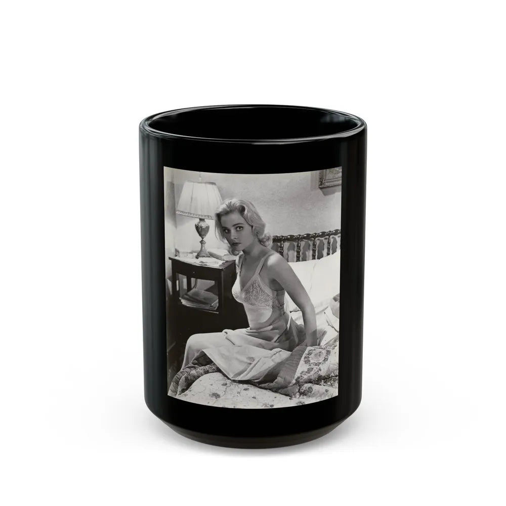 Diane McBaine #20 (Vintage Female Icon) Black Coffee Mug-15oz-Go Mug Yourself