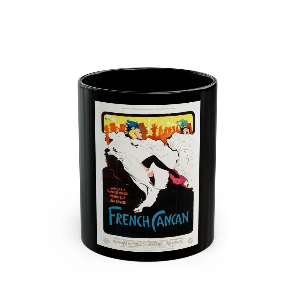 French Cancan (1955), poster - Black Coffee Mug-11oz-Go Mug Yourself