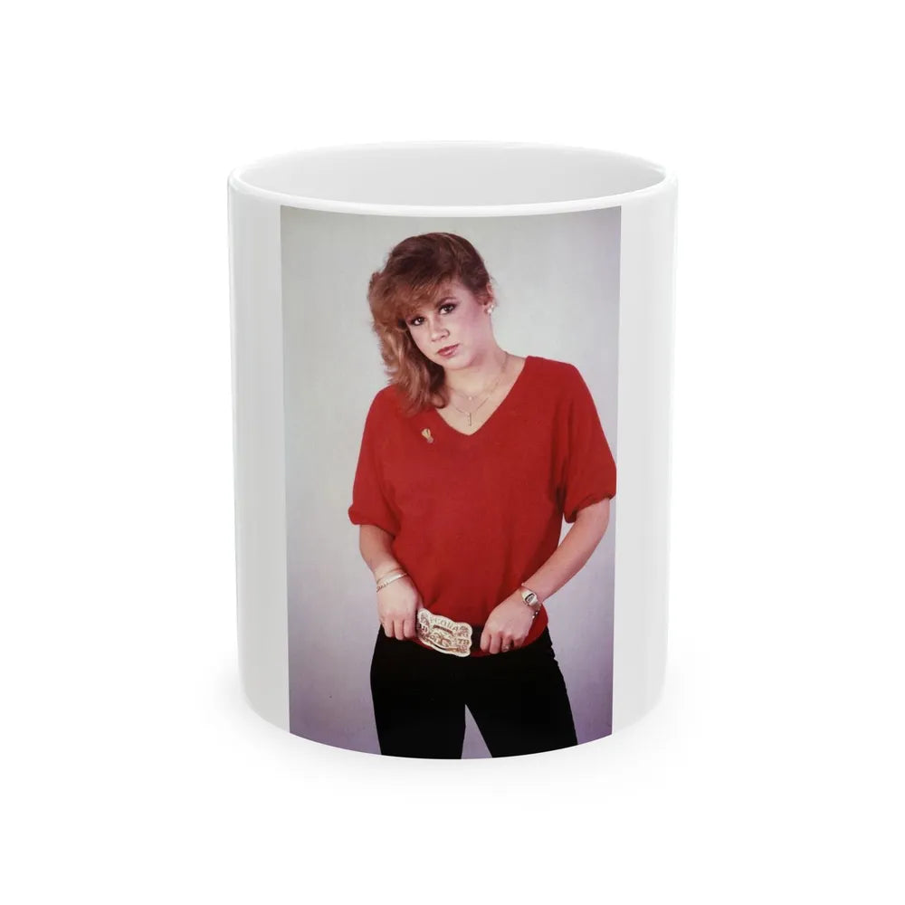 Linda Blair #273 (Vintage Female Icon) White Coffee Mug-11oz-Go Mug Yourself