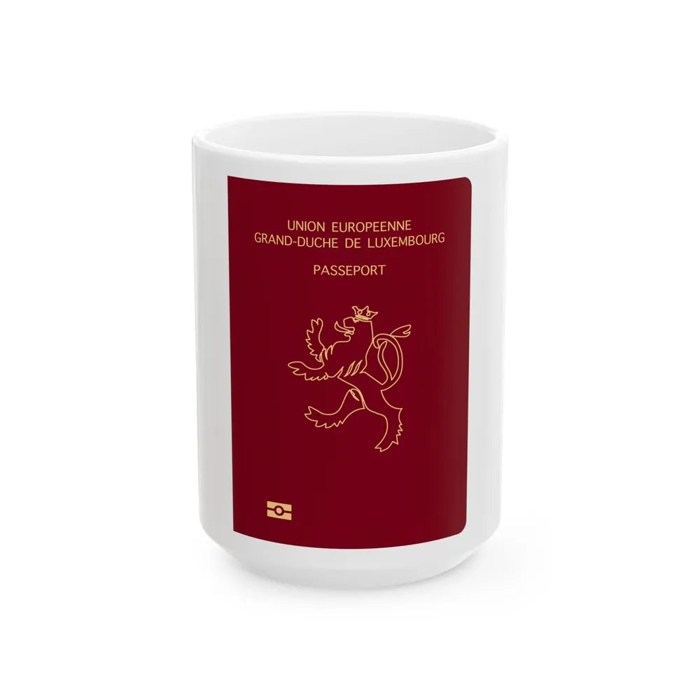 Luxembourg Passport - White Coffee Mug-15oz-Go Mug Yourself