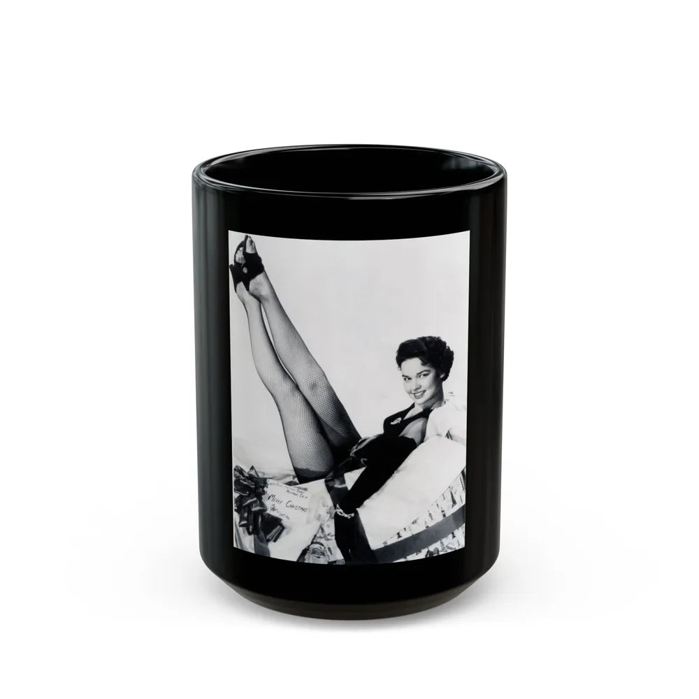 Kathryn Grant #07 1 (Vintage Female Icon) Black Coffee Mug-15oz-Go Mug Yourself