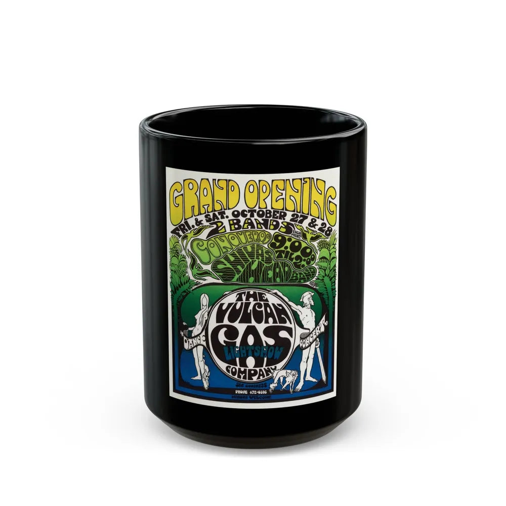 Conqueroo Poster (Music Poster) Black Coffee Mug-15oz-Go Mug Yourself